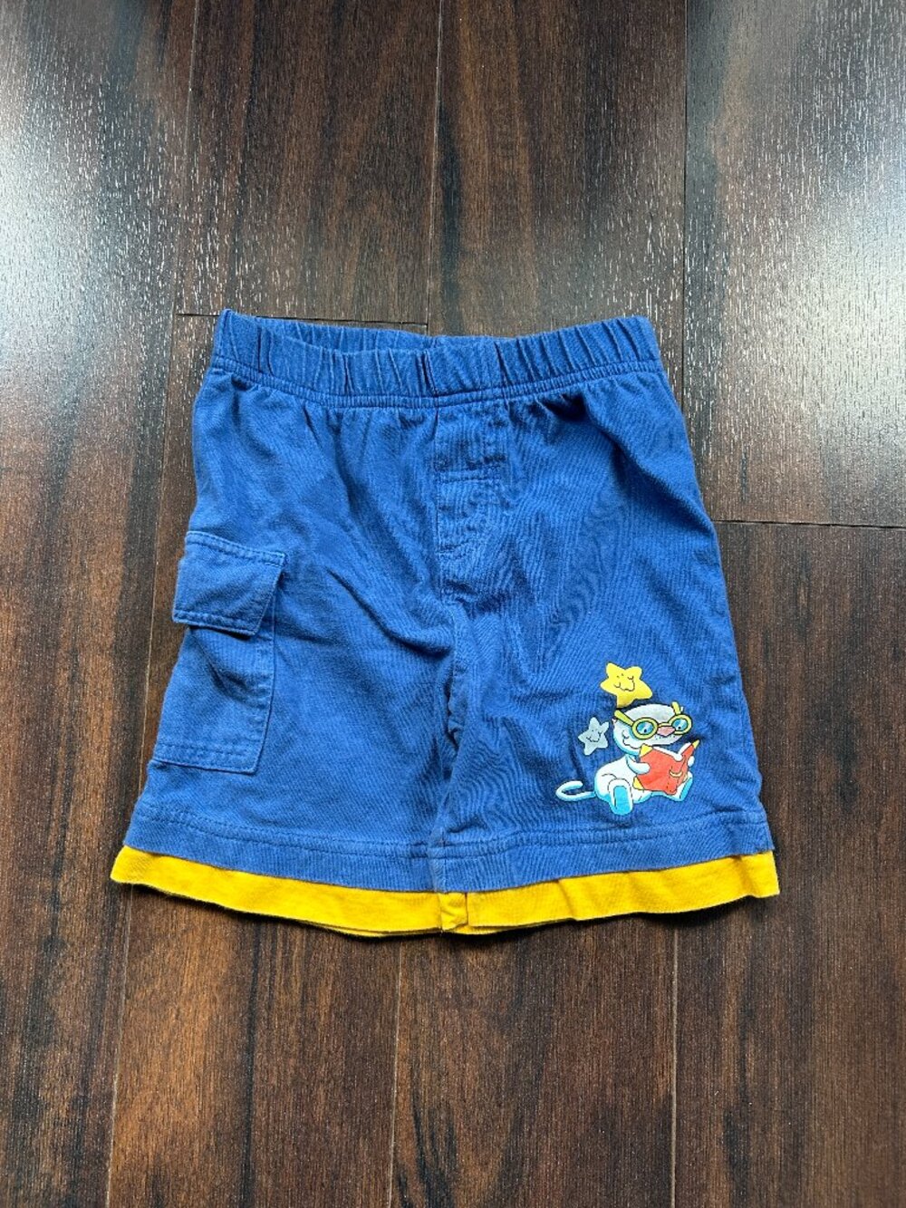Toopy and Binoo 2008 Vintage Blue and Yellow Kids Baby Shorts - Size 3